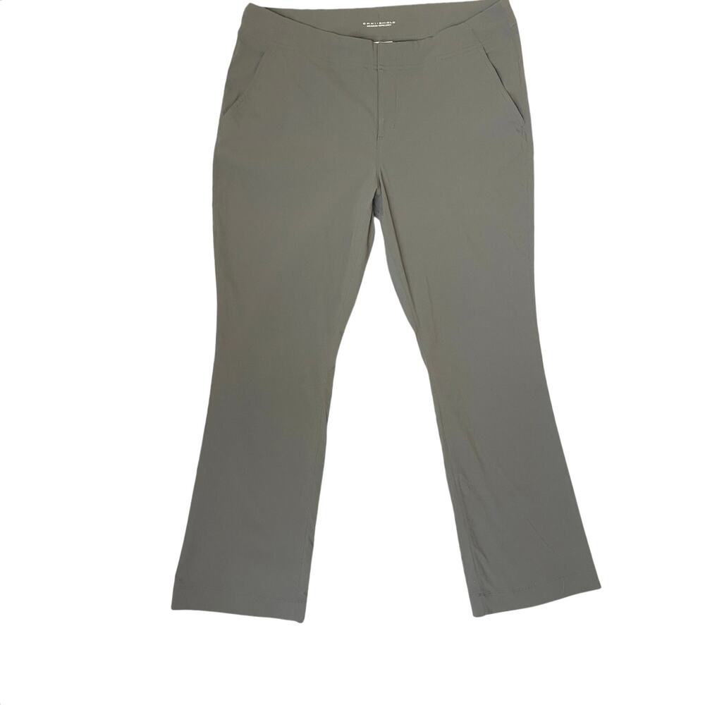 Columbia Women's Anytime Where Pants Size 16 Grey Omni Shield Hiking UPF 50